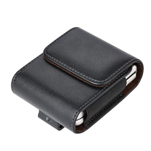 Pouch Holster Design with Belt Clip,Magnetic Closure PU Leather Elastic Wallet Loop Phone Case for Moto Razr 2025 2024 2023,Moto Razr Plus,Samsung Galaxy Z FLIP 7/6/5/4/3,Moto Razr Ultra Black