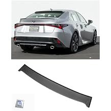 Replacement for 2021-Present Lexus IS300 Lexus IS350 IS500 Models | JDM Performance Style Tinted Black Rear Roof Window Wing Visor Spoiler