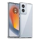 Liisooka Case for Motorola Edge 50 Fusion, Military Grade Drop Protection Phone Case, Yellowing Resistant, Anti-Scratch Hard PC Back, Shockproof Hard Ultra-Thin Protective Cover, Clear
