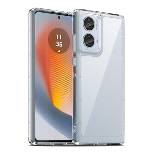 Liisooka Case for Motorola Edge 50 Fusion, Military Grade Drop Protection Phone Case, Yellowing Resistant, Anti-Scratch Hard PC Back, Shockproof Hard Ultra-Thin Protective Cover, Clear by Liisooka - Used condition - US$9.19