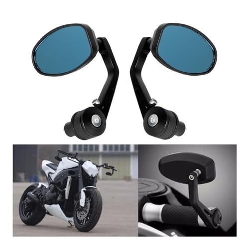 Espejo retrovisor de barra antivibración con visión angular para moto 2