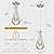 LIANGMH Raindrop Pendant Lights Kitchen Island Set of 3 Teardrop Chrome Hanging Light Fixtures Clear Solid Glass Pendant Light Modern Chandeliers for Dining Room Porch Corridor Living Room
