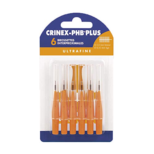 CRINEX - Phb Plus Ultrafine - Brossette Dentaire - Fibres en Tynex - Orange - 6 Brossettes par Unité Cover