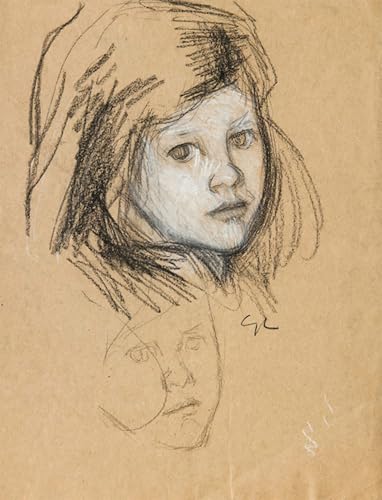 Peinture pour décoration salon haut de gamme Étude de la tête d'une jeune fille Clausen