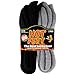 Hot Feet Cozy, Heated Thermal Socks for Men, Warm, Patterned Crew Socks, USA Men’s Sock Sizes 6 – 12.5 - Hot Feet (Light Grey Heather/Solid Black) (2 - Pack)