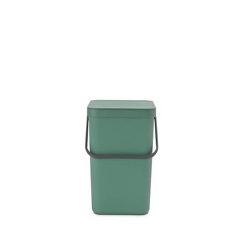 Miniatura 94 de Brabantia Sort & Go - Bote de basura para alimentos (1.6 galones/verde abeto) Pequeño organizador de abono de cocina con asa y tapa extraíble, fácil