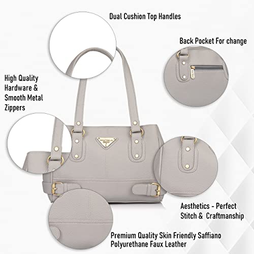 Fostelo Women's Vegan Leather Nightingale Handbags Shoulder Hobo Bag Ladies Purse (Large) - Image 2