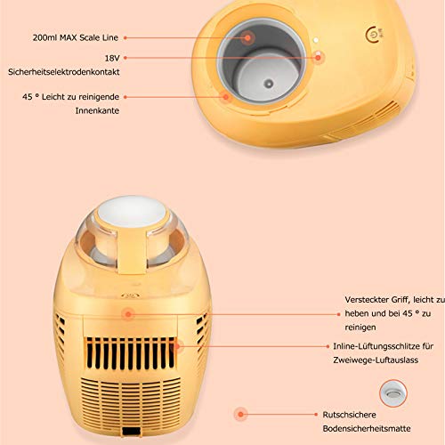 Eismaschine 500Ml Softeismaschine Für Zuhause Vollautomatische DIY-Frucht Ice Cream Maker, Edelstahl… – Bild 6