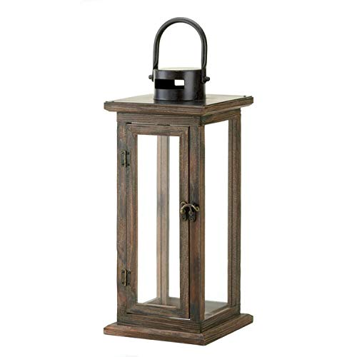Gallery of light koehler home decor perfect lodge wooden lantern