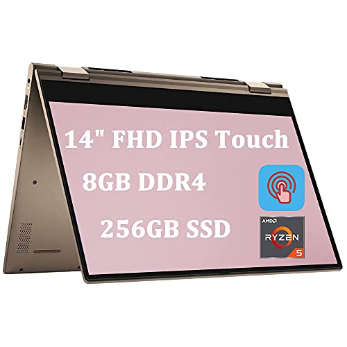 Best Deal 🛒 Dell Inspiron 14 7000 Premium 2 in 1 Laptop I 14" FHD IPS Touchscreen I AMD 6-Core Ryzen 5 4500U (>i7-8550U) I 8GB DDR4 256GB SSD I Alexa Backlit FP Webcam Win 10