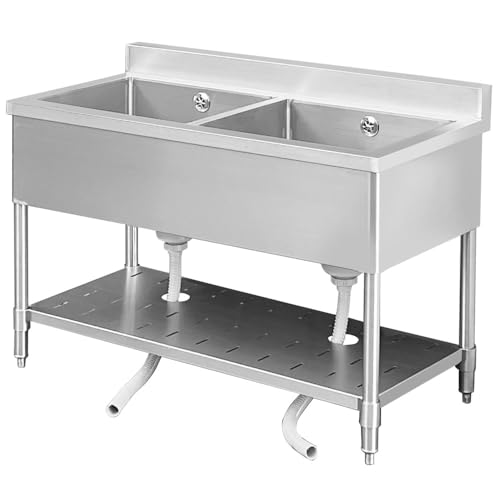 �Ɩ��p �V���N 2���� �o�b�N�K�[�h���� ����850mm �X�e�����X 1.2mm�� ���p�V�ēo�^ 1200×600×H850 (120cm×60cm×����85cm) KS2-12060-H85 KIPROSTAR(�L�v���X�^�[) ������ �L�b�`�� �� ��