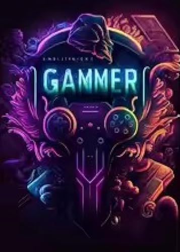 Impression toile manette néon pour décorer votre setup gaming et salle e-sport