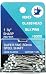 IBC glass head 1 3-8 inch silk pins super fine 0.5mm shaft with white head - 250/box