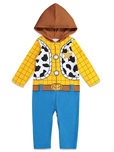 Disney Pixar Toy Story Woody Zip Up Coverall Newborn to Toddler3