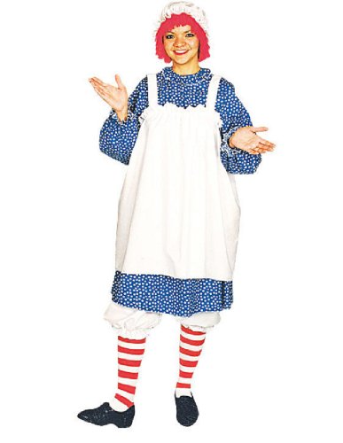 Morris Women's Raggedy Ann Halloween Costume, Blue, Standard One-size