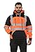 Hi Vis Tablet Zips Hoodie High Visibility Reflective Tape Band Work Fleece Safety Hooded Top Phone Tablet & ID Pockets Small - 3XL (as8, alpha, one_size, regular, regular, Orange Pullover, XL)