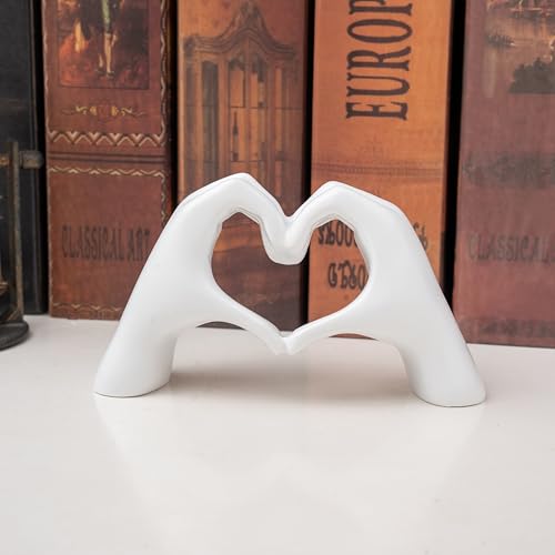 image for Lynagert Small Heart Hands Sculpture Decor for Living Room Bedroom Boo