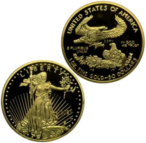2021-2024 US Coins 1oz The United States Statue of Liberty Gold Plated Coin - American Eagle Coin Commemorative Coin (2021-gold) Thumbnail