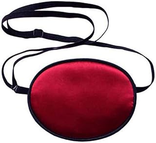 JOIZPAPA 2 PCS Children Amblyopia Lazy Eyepatch Single Eye Mask, Soft and Comfortable Silk Eye Patch with Adjustable Buckle