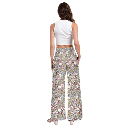 Pantalon fluide jambes larges extensible pour éliminer l'inconfort - 4