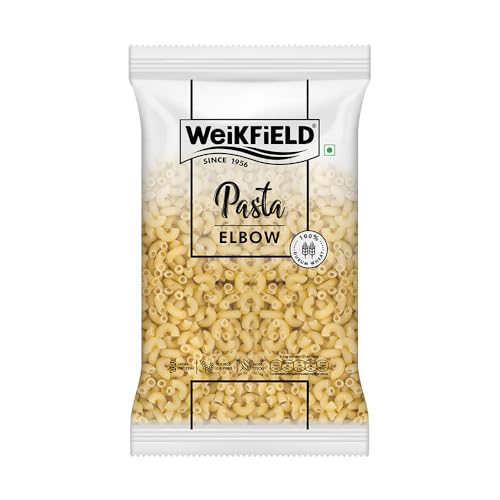 Image of Weikfield Elbow Pasta 1Kg | Healthy Pasta Made With 100% Durum Wheat Semolina | No Maida | Rich in Protein & Fibre | Non Sticky | 100% Vegetarian | 1Kg Pouch