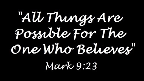 Amazon.com - UR Impressions Mark 9:23 All Things are Possible