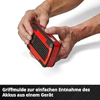 Original Einhell 4 Ah Power X-Change Plus Akku (18 V, Li-Ion, universell verwendbar für alle PXC-Geräte, Ladestandskontrolle, Twin-Pack, inkl. 2X 4 Ah Akkus, ohne Ladegerät) – Ansicht 6