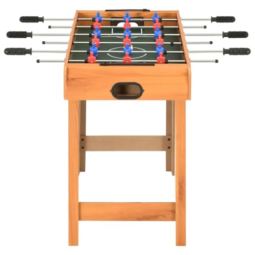 vidaXL Mini Kickertisch Tischkicker Kicker Profi Fussballtisch Fußballtisch Tischfußball Spieltisch Getränkehalter 69x37x62cm Ahorn – Bild 4