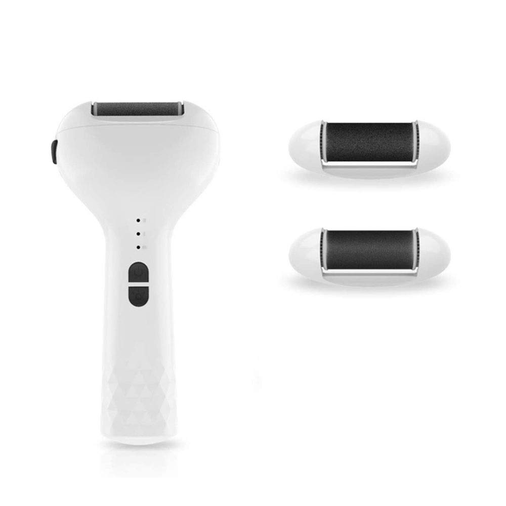 Removedor de Callos de pie eléctrico, Herramientas de pedicura de Lima de pie electrónica portátil, Herramientas de pedicura con 3 Rodillos y Herramienta de Cuidado de pie Recargable por USB