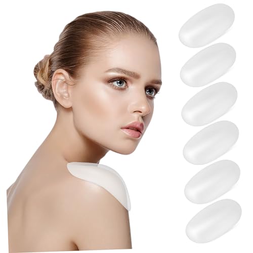 FRCOLOR 3 Pairs Women's Silicone Shoulder Pads Push up Pads for Shoulder Pads for Women Invisible Shoulder Support