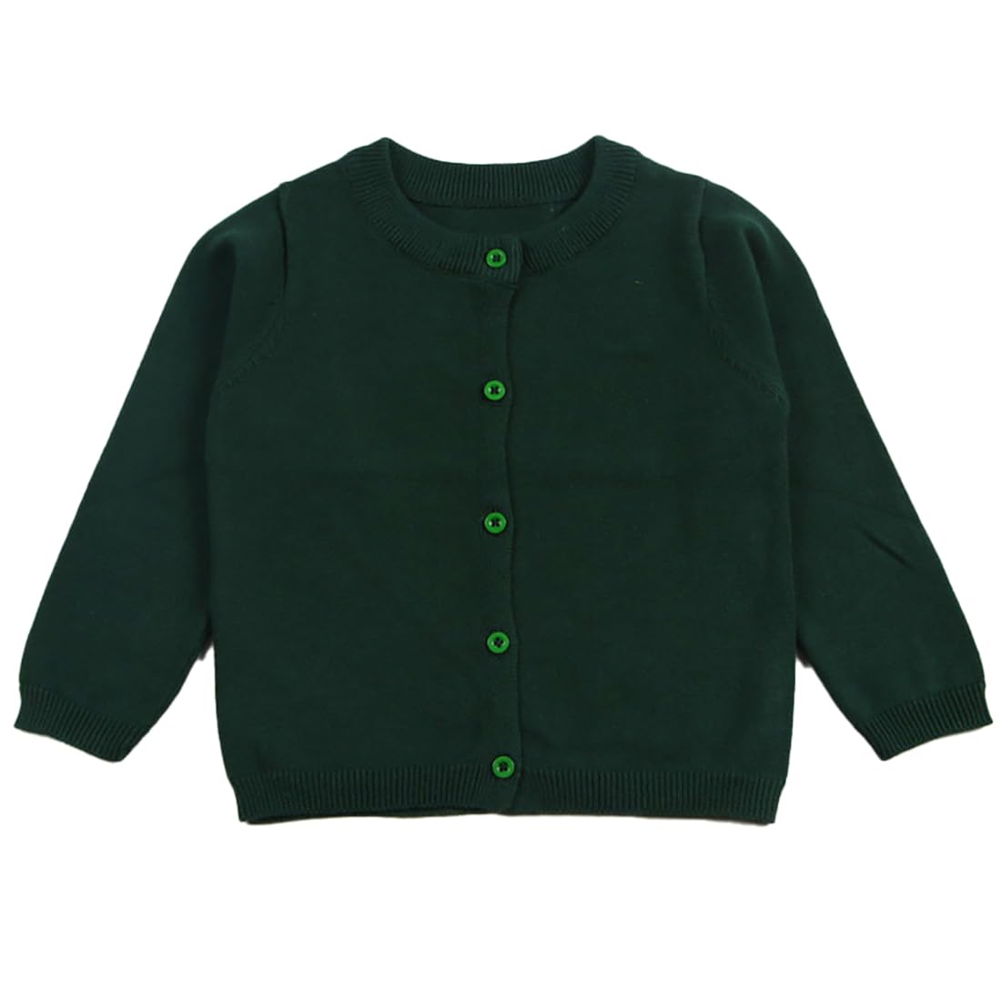Little Girl Knit Cardigan Sweater - Toddler Button Down School Uniforms Cardigan