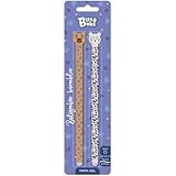 Grafoplas - Set Escolar 2 Bolis Borrables con Tapa Tinta Gel Azul, Bits&Bobs Animals Oso Leopardo, Permite Recambio, Incluye Goma, Escritura Limpia sin Manchas, Material Escolar y Regalo Original