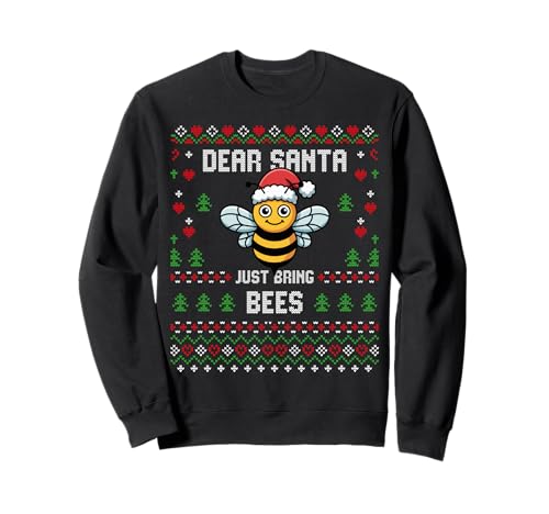 Dear Santa Beekeeper Bee Christmas Honey Ugly Xmas �Z�[�^�[ �g���[�i�[