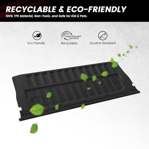 Image of LASFIT Tailgate Mat for Ford Ranger 2026 2025 2024 Truck Tailgate Liner All Weather Protector TPE Durable Tailgate Cover Easy to Install Remove Clean