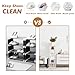 GONAT X-Large Shoe Storage Boxes, 12 Pack Shoe Organizers with Magnetic Door, Four Way Connection Shoe Containers, Clear Plastic Stackable Sneaker Bin for Closet, White,Christmas Gift