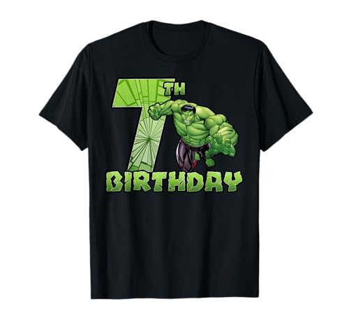 Marvel Avengers Hulk Smash 7th Birthday T-Shirt - image 1