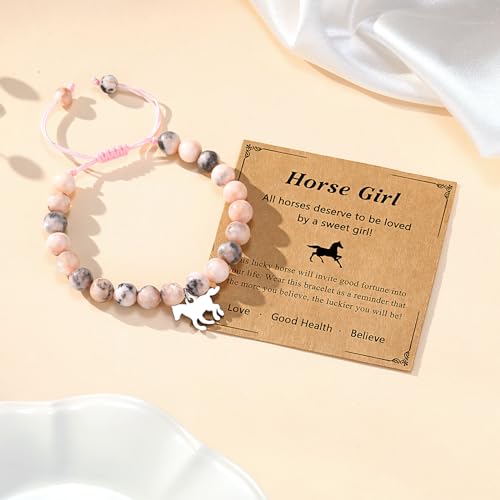 Horse Gifts for Girls Horse Bracelets Birthday Christmas Gifts for Girls Horse Lover Daughter Granddaughter Niece3