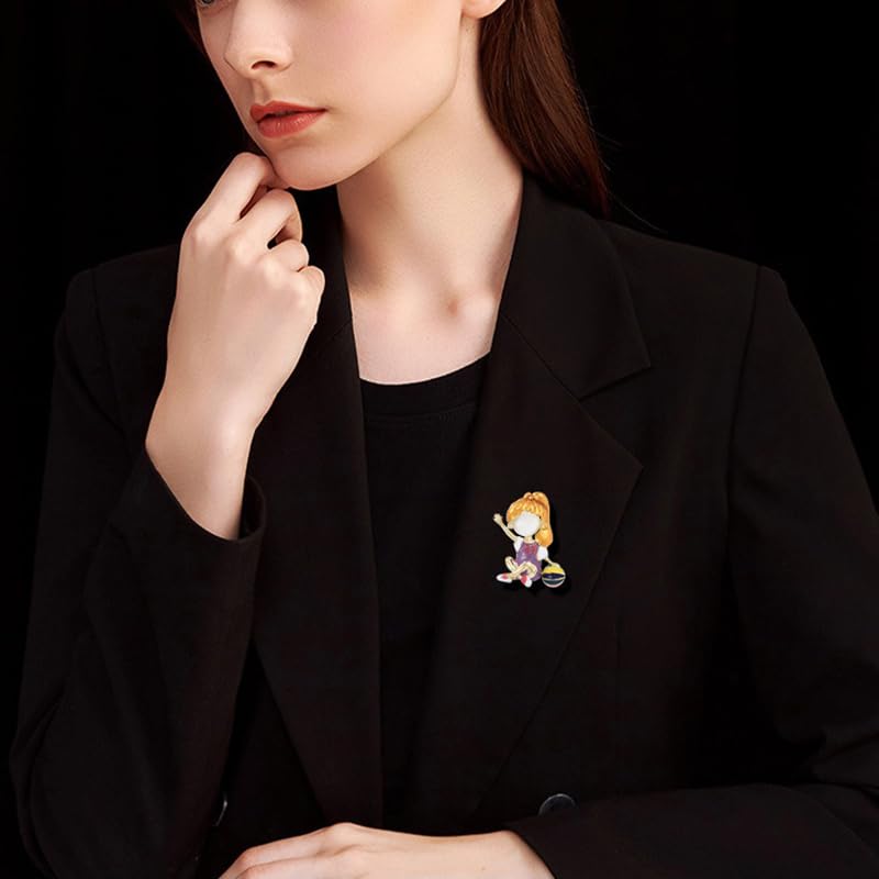 Image of Brooches And Pins For Women Fashion Elegant Flower Broches Lady Costume Jewelry Brooch Pins (Little Girl)