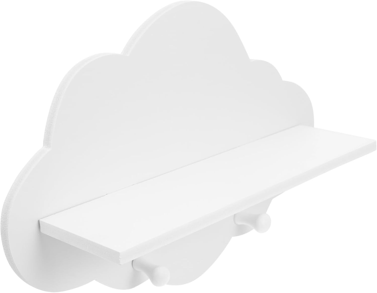 ARTIBETTER 1pc Shelf Blush Decor Wood Storage Shelves White Storage Shelves Wall