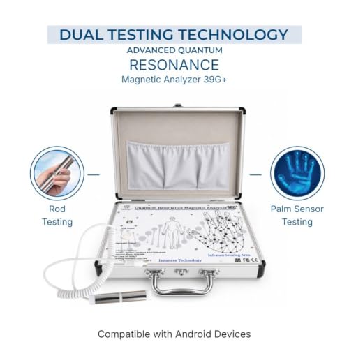 Image of 2026 Advanced Version Quantum Resonance Magnetic Analyzer 39 Generation 2 In 1 Android & Windows Machine | Full Body Checkup Quantum Analyzer with Palm & Rod Testing | Laptop & Mobile OTG Compatible | Health Report Analyzer (Android + Windows)