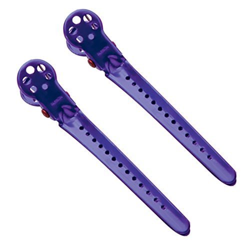 YS Park Hair Sectioning L-Clips for Hair Stylists in PURPLE From ProHairTools