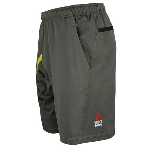 Reebok Crossfit Men's Olive PlayDry Perf. San Bernada ii Training Knit Shorts - L
