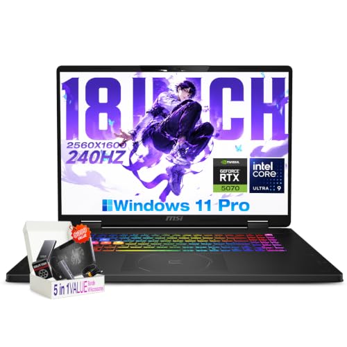 Image of msi Crosshair 18 HX AI Gaming Laptop 18 inch RTX 5070 Intel Ultra 9 275HX