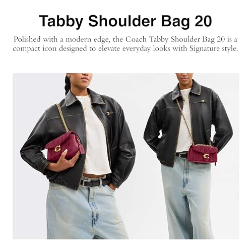 Image of COACH Women's Quilted Leather Tabby 20 Shoulder Bag