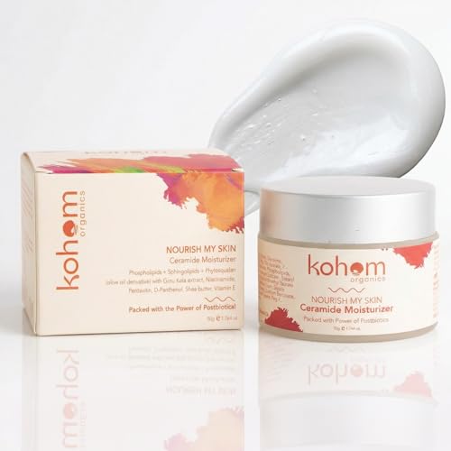 Image of Ceramide Moisturizer for Dry & Damaged Skin, with Postbiotics | Daily Skin Barrier Repair Cream | Deep Hydration Face Cream | Normal, Dry, Sensitive Type | 50g