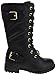 Forever Mango 27K Little Kids Combat Lace Up Boots,Black,3