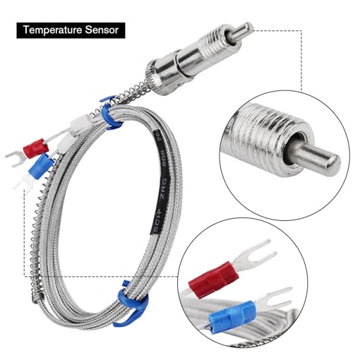 Capteur thermocouple K M12 anti-vibration à baïonnette câble 2m - 3