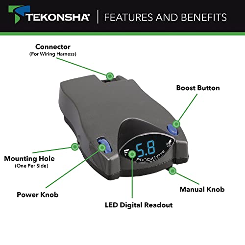 Tekonsha 90885 Tekonsha Prodigy P2 Electronic Brake Control F/1-4 Axle Trailers thumb #2