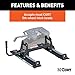 CURT 16550 R20 5th Wheel Slider for Short Bed Trucks, 20,000 lbs