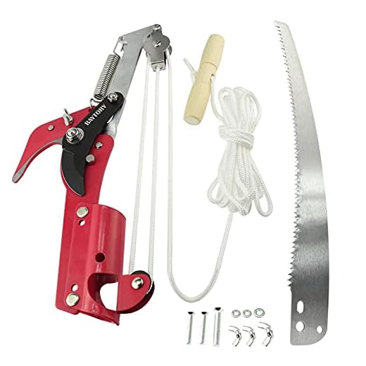 BAYTORY Extendable Tree Pruner Saw Head Without Pole, High-Altitude Branches Trimmer Pruning Shears, Fruit Picker Harvester Clipper for Plant Twig Vine, Garden Trimming Tool